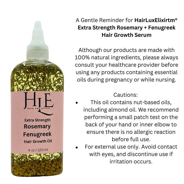 HairLuxElixir - Wholesale Hair Serum - Hair Lux Elixir® Extra Strength Rosemary + Fenugreek Hair Growth Serum