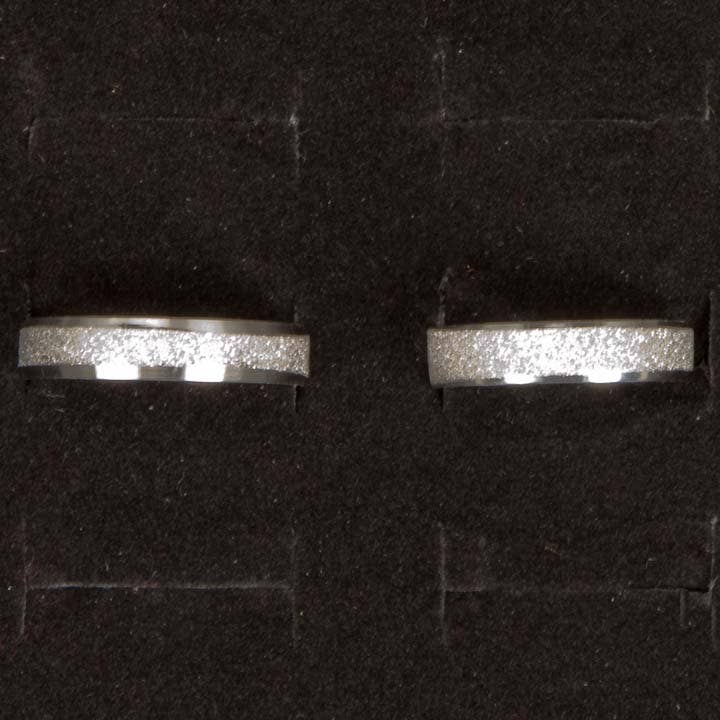 Edelstahlring Small Sand, Silber für den Großhandel von EHAWA