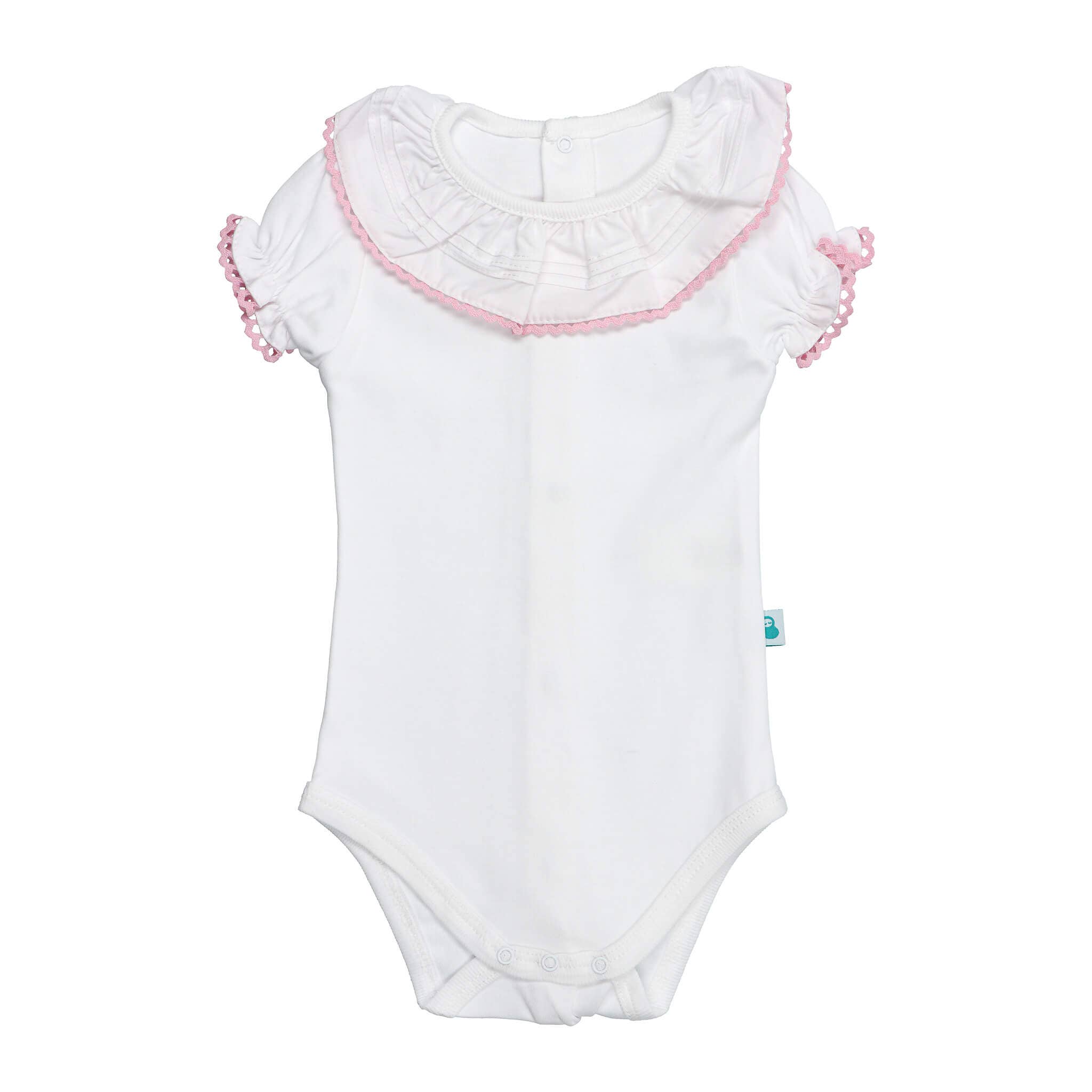 Bean Baby Clothes - Wholesale Bodysuit (Non-Footed) - Baby - Cotton Baby Bodysuit Onesie with Greek Lace Collar26