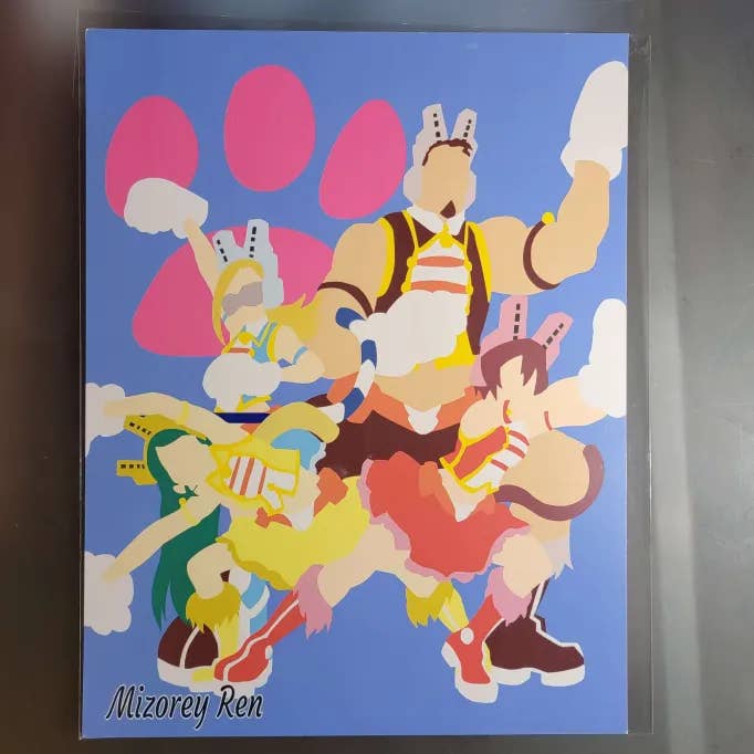 Wild Wild Pussy Cats Print for wholesale by Mizorey Ren