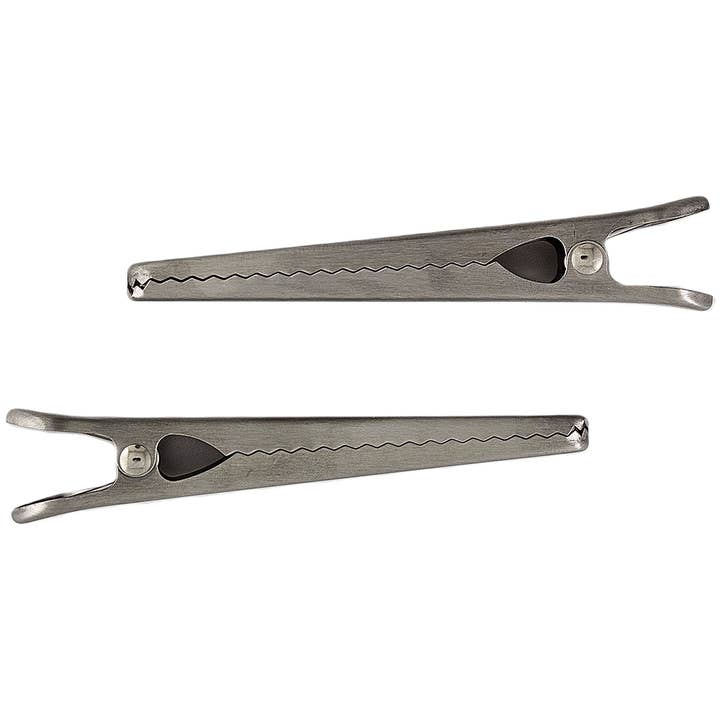 Fox Run Brands - Wholesale Kitchen Tool/Gadget - Fox Run Stainless Steel Kitchen Bag Clips, Set of 2, 4.5"