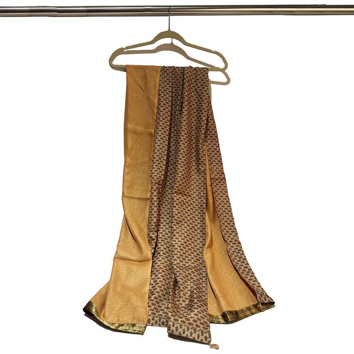 Golden Mirage Reversible Sari Shawl for wholesale by Shastra Home