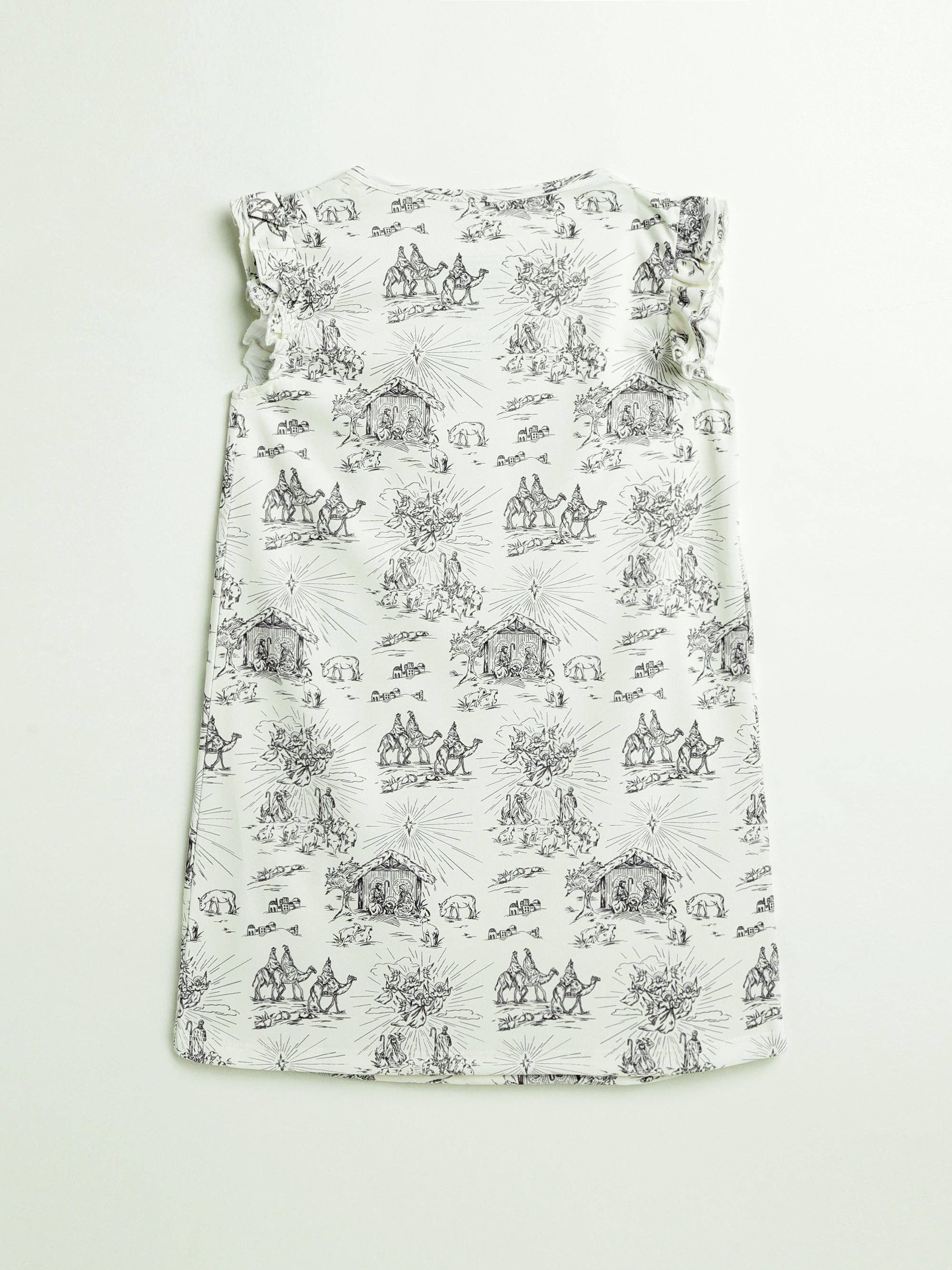 Holy Pals - Vendita all'ingrosso Camicia da notte - Bambini - Camicia da notte O Little Town of Bethlehem per bambine in poliestere1