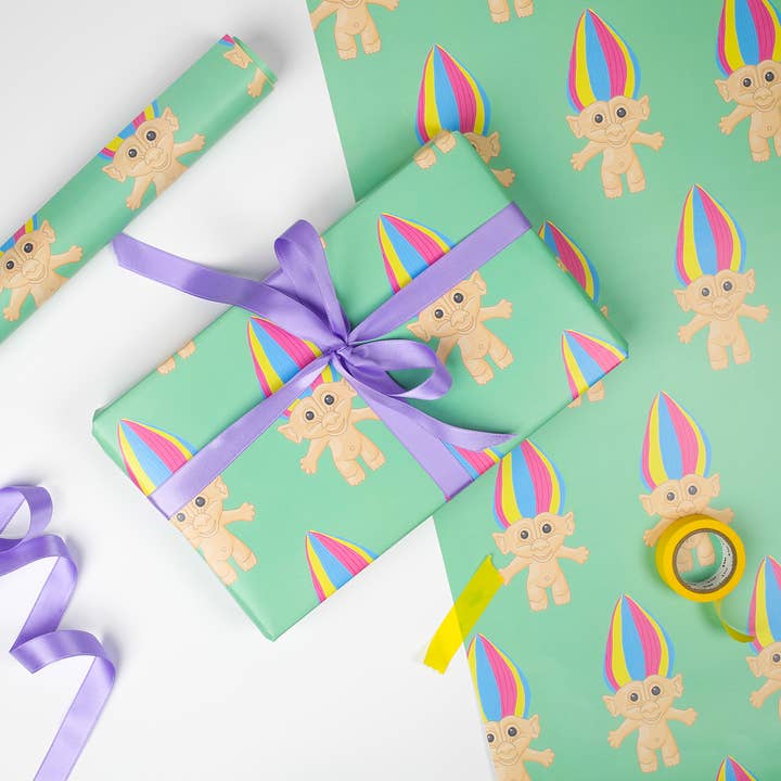 You've Got Pen On Your Face - Wholesale Wrapping Paper Roll - Rolls of Gift Wrap | Wrapping Paper Rolled | Retro | Floral15