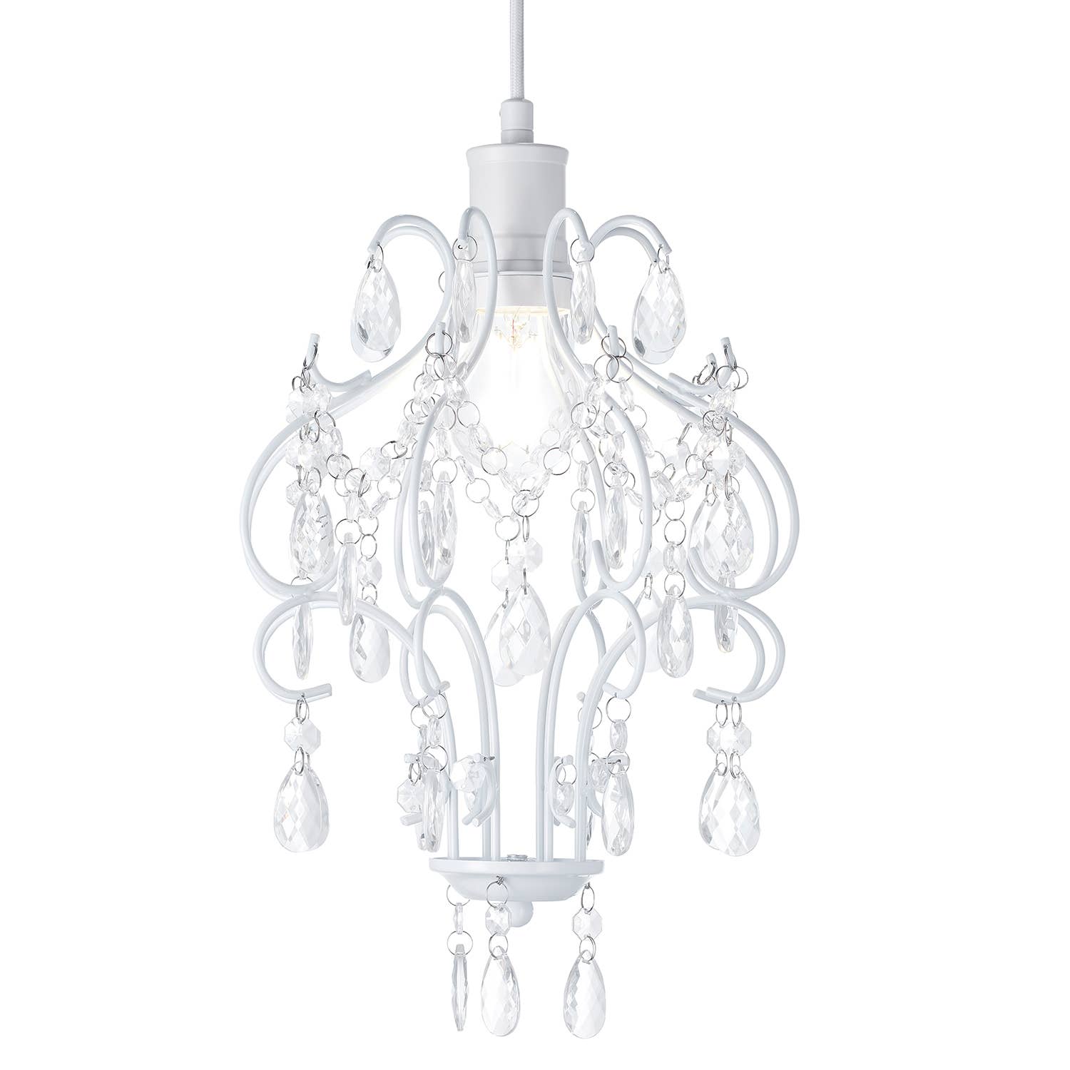 Matt White Shabby Chic Chandelier Style Pendant Ceiling for wholesale on Faire1