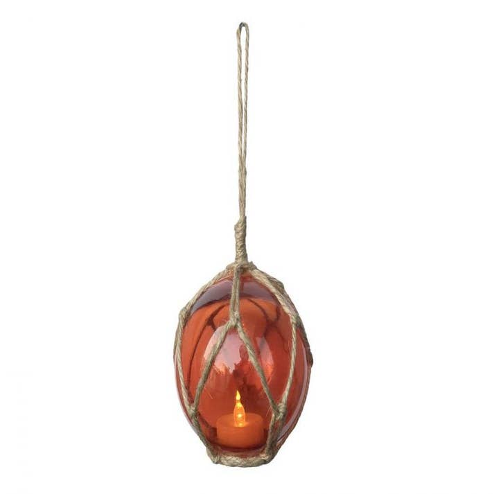 Wholesale LED Lighted Orange Japanese Glass Ball Fishing Float with Brown  Netting Decoration 3 for your shop – Faire UK