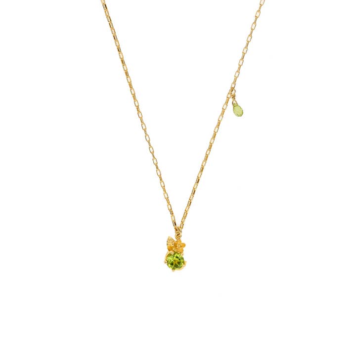 Halsband med hänge Peridot 1ct | Viva la Vida för wholesale av ISHWARA JEWELS