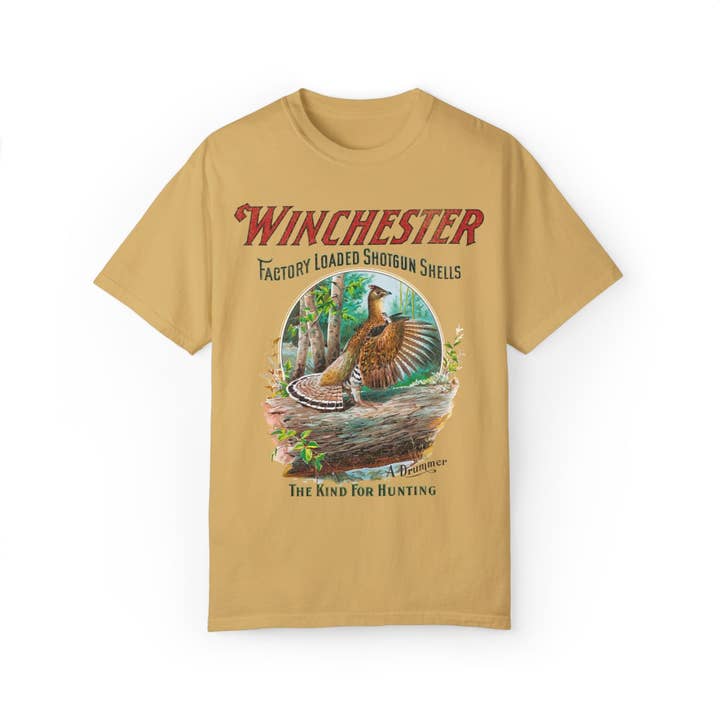 KILLER RETRO – wholesale Screen printed t-shirt – unisex – Restored Vintage Hunting Rifle Ad T-Shirt From The 70's1