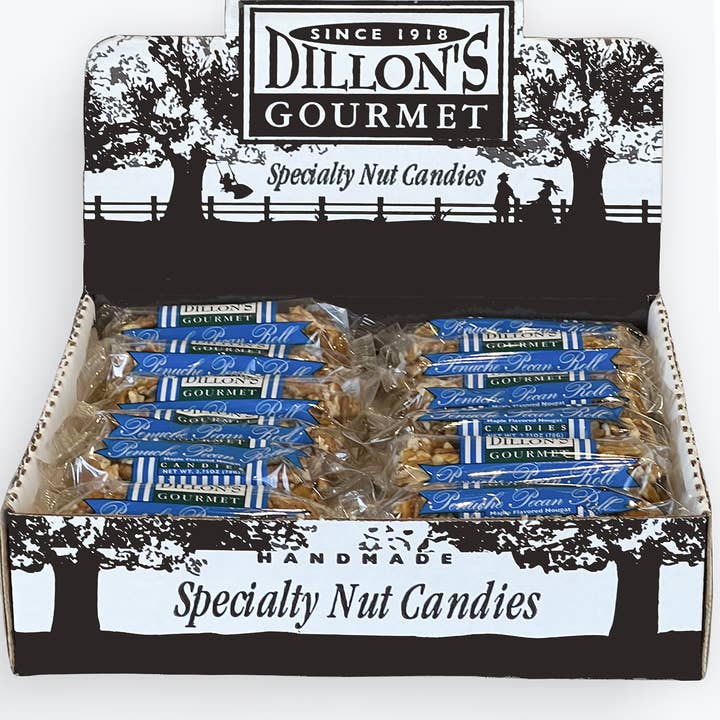 Dillon Candy Company - Wholesale Nougat - Roll, Penuche Pecan Log, 2.75 oz.