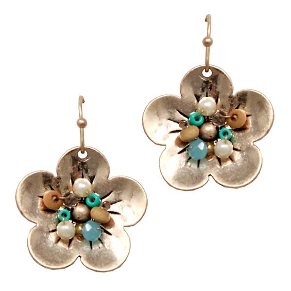 Jewelry Max - Wholesale Dangle Earrings - ( A557 ) FLOWER EARRING0