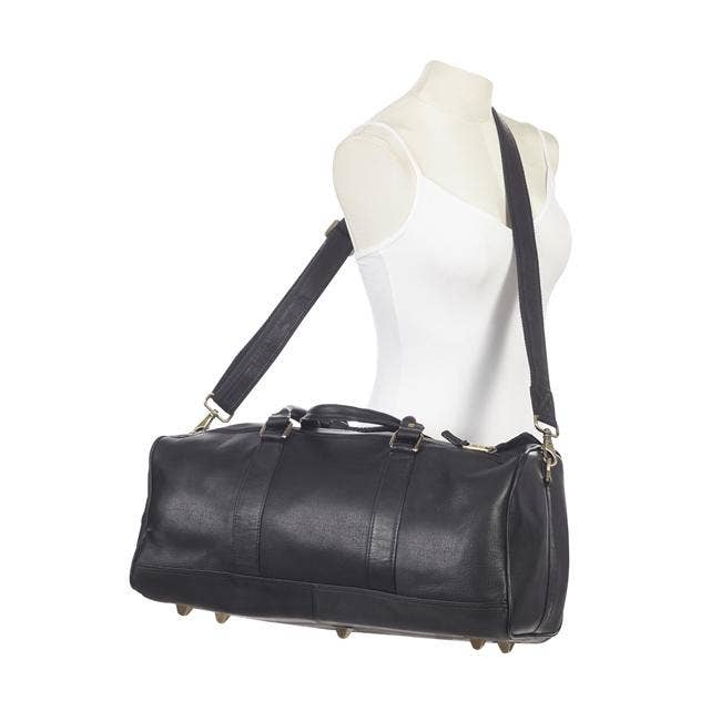 Clava Leathergoods and Accessories – Saco de viagem - Mulher por atacado – Bolsa de ginástica de barril de couro simples6