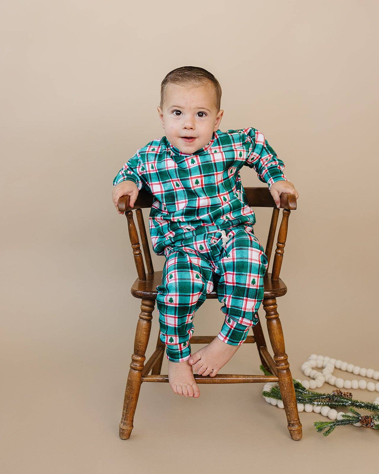 Lucky Panda Kids - Wholesale Top & Pant Set - Baby - Jogger Set | Winter Plaid4
