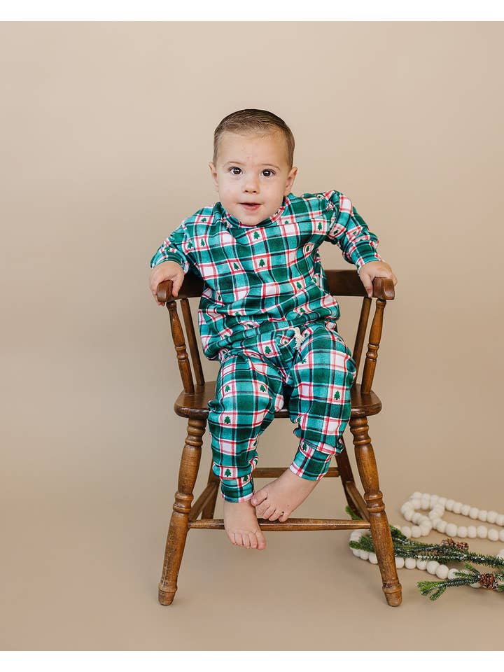 Lucky Panda Kids - Wholesale Top & Pant Set - Baby - Jogger Set | Winter Plaid4