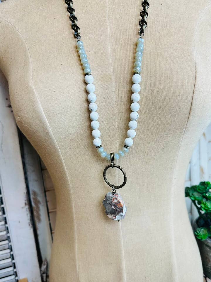 Natural Sage Agate for wholesale by Scooples Jewelry