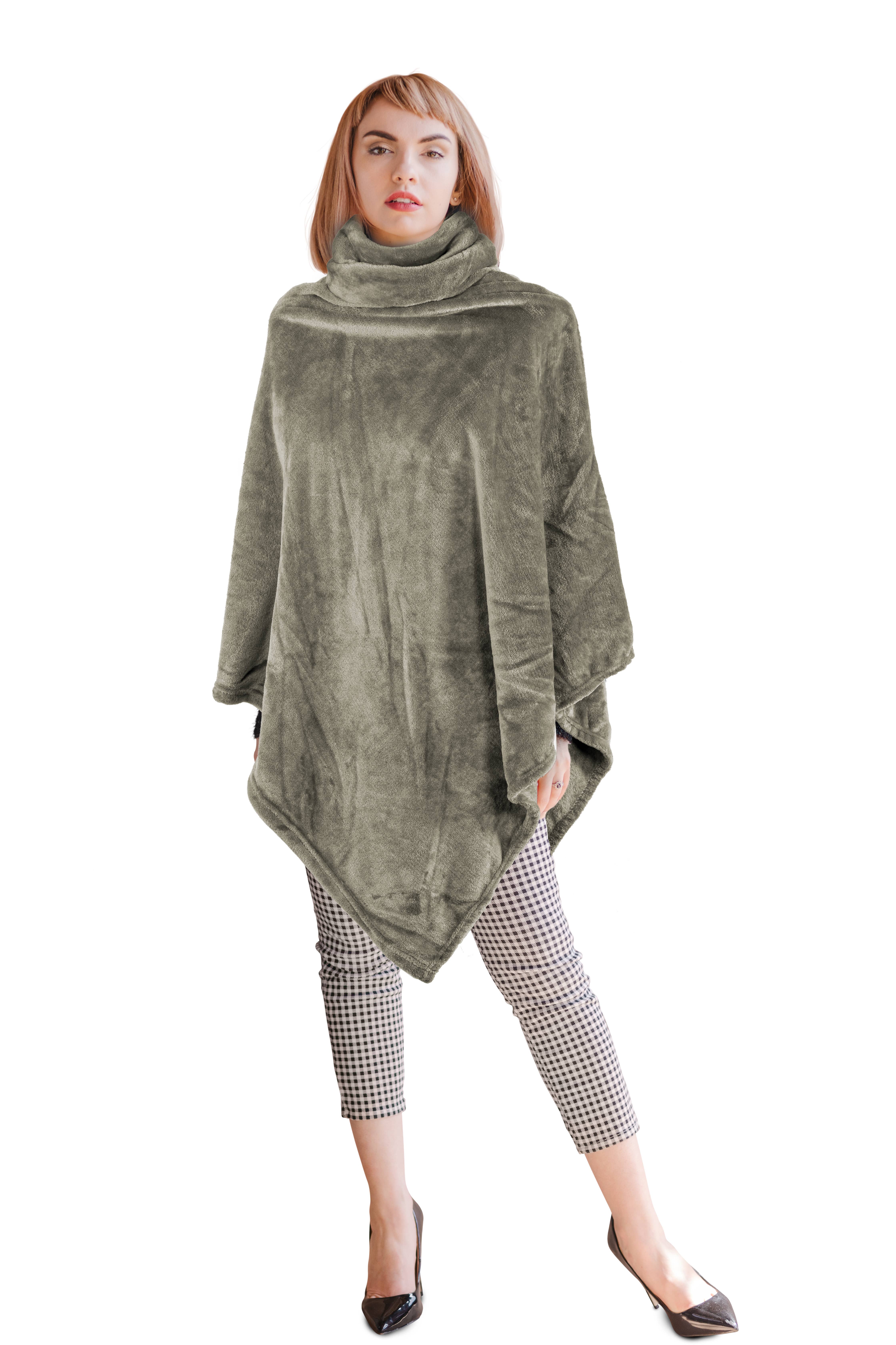 Tiseco - Wholesale Poncho - Unisex - Poncho COSY with collar - 80x80 cm7