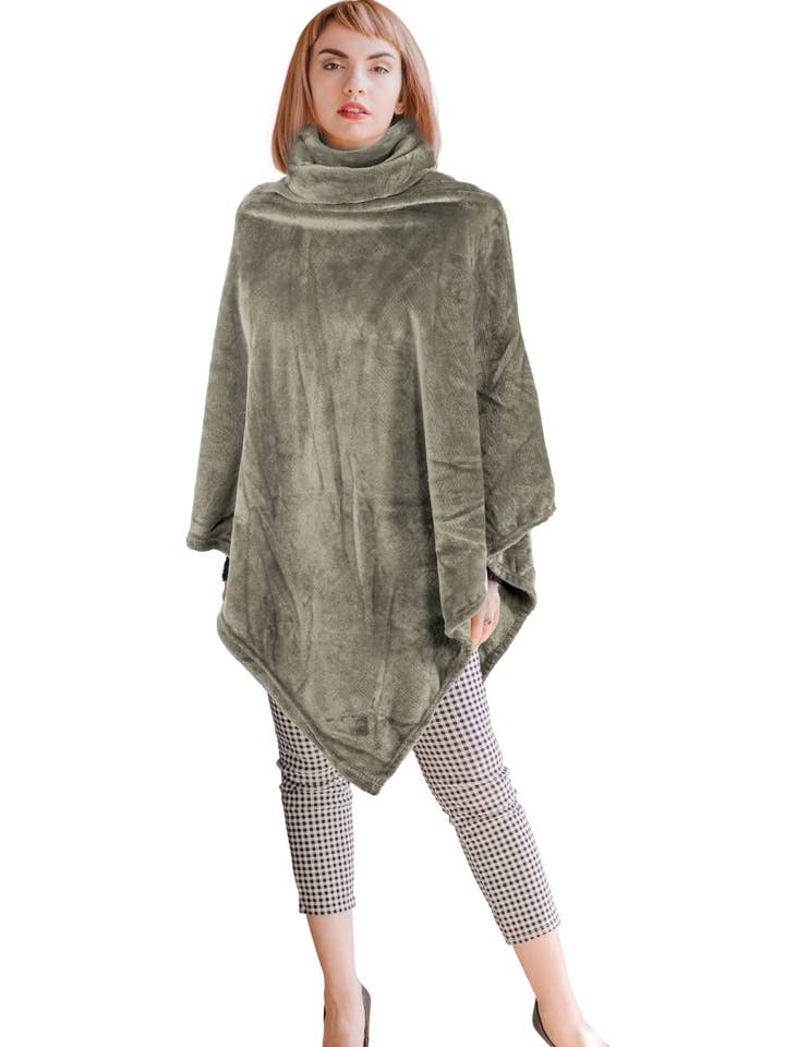 Tiseco - Wholesale Poncho - Unisex - Poncho COSY with collar - 80x80 cm7