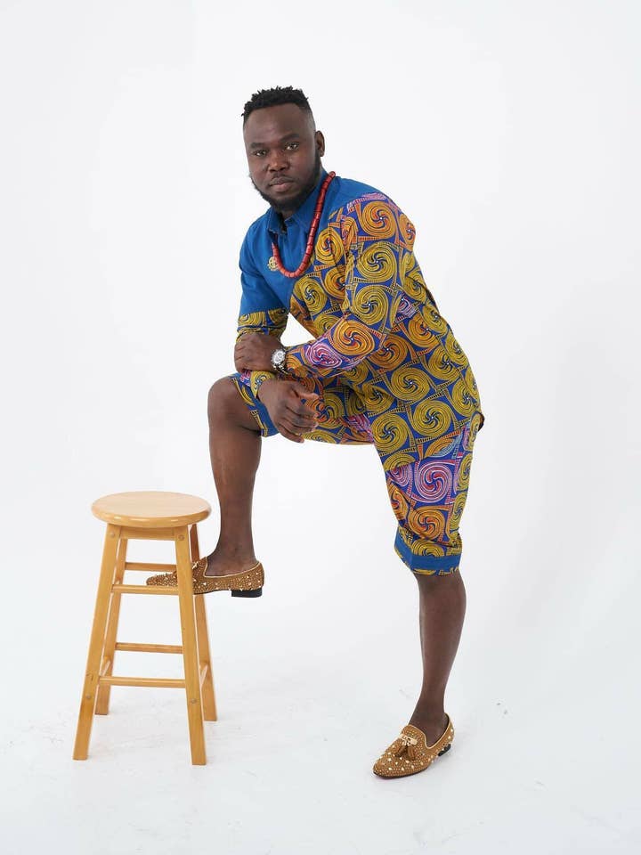 Orion Ankara Print Shirt and Pants for wholesale by Ewa London