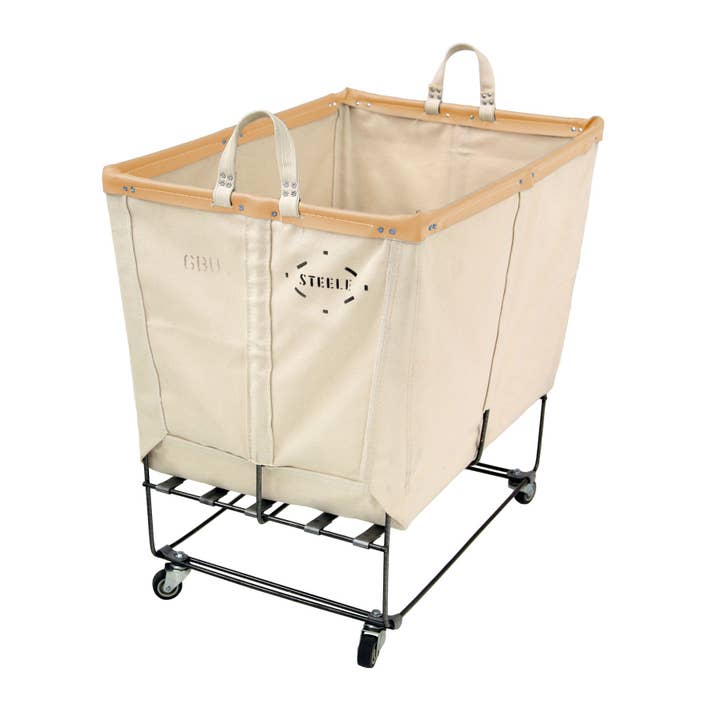 Steele Canvas Basket Corp. - Wholesale Laundry Basket - Canvas Elevated Truck - Permanent Style 6 Bu3