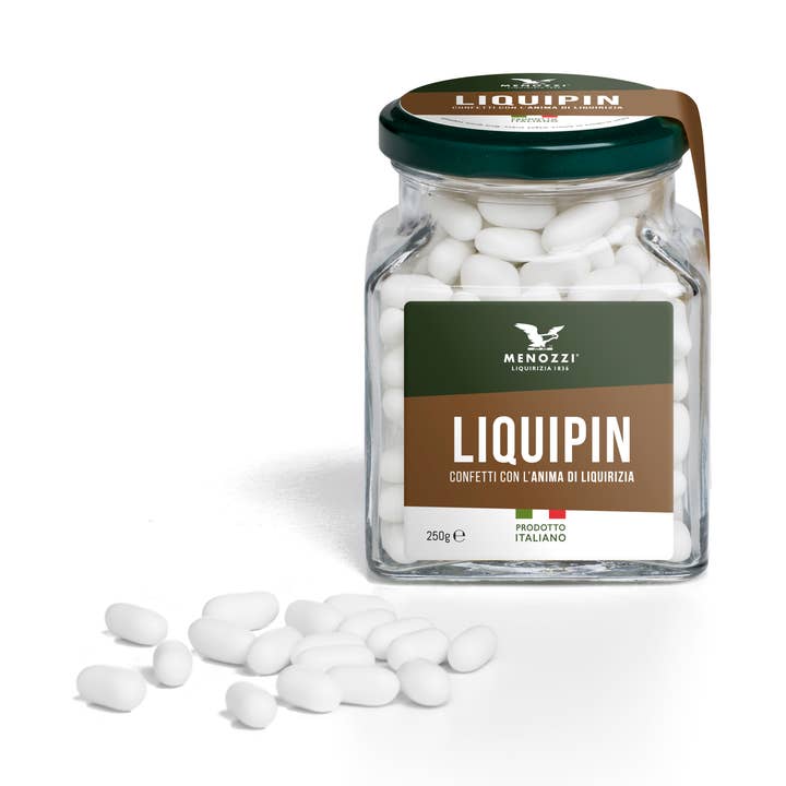 Liquipin, licorice confetti 250 grams for wholesale by Menozzi De Rosa 1836