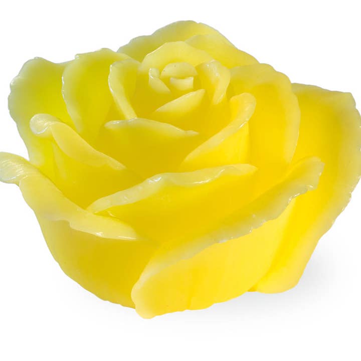 Yellow Rose Led Wax Candle for wholesale by Boston International