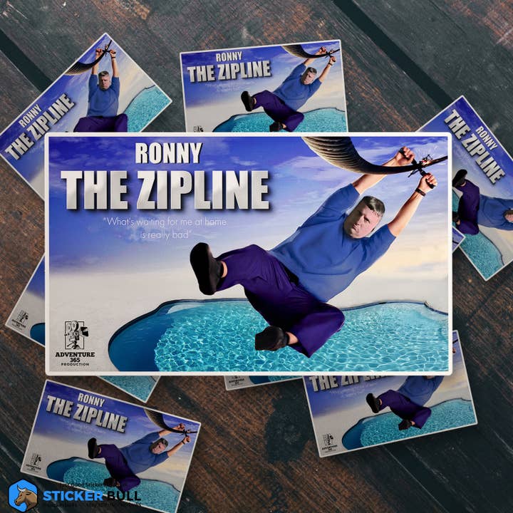 Sticker Bull - Wholesale Sticker - Ronny The Zipline I Think You Should Leave Sticker