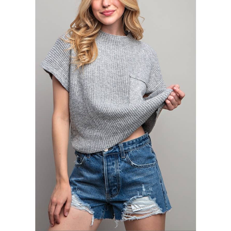 Coloring You - Wholesale Knit Sweater - Women's - FSG-TP8847-8 DROP SHOULDER RIB-KNIT SWEATER TOP20