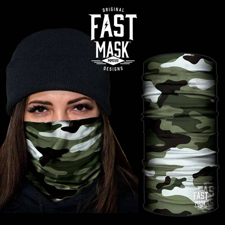 Live Fast Gear - Wholesale Neck Warmer/Snood - Men’s - Classic Camo Neck Gaiter * Now With Sewn Edges*2