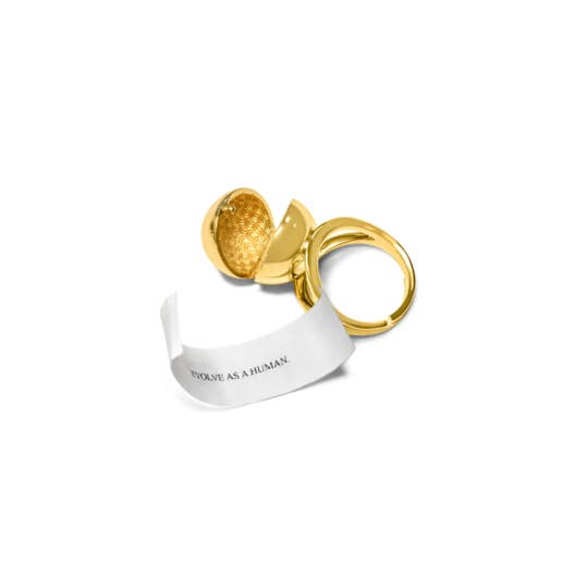 Sphere Secret Ring - Gold for wholesale by Fortune & Frame