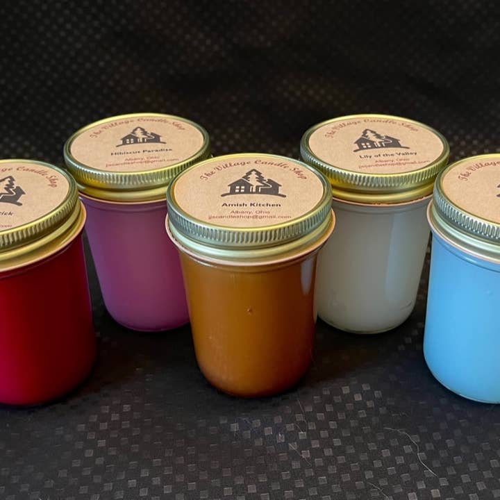 The Village Candle Shop - Wholesale Jar/Filled Candle - Jelly Jar Candle-Kitchen Scents
