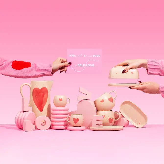 Egg Back Home - Vente Tasse à café - Édition Limitée en Grès Cozy Hearts Coffee For Two4