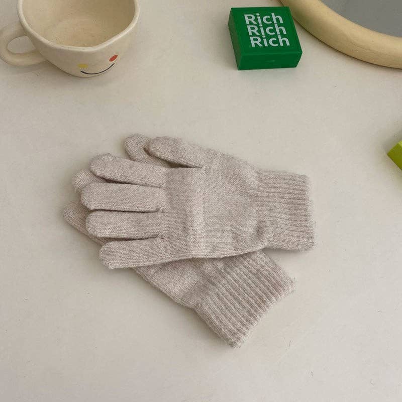 Plush Looks - Wholesale Gloves - Kids - Kids Finger Touchscreen Knitted Gloves2
