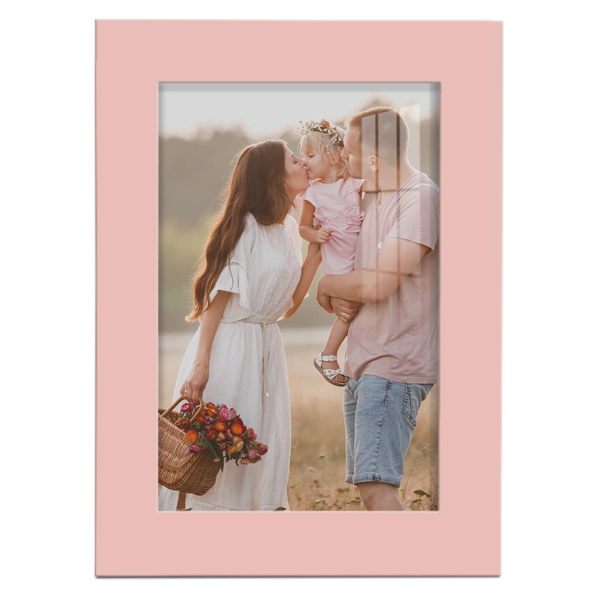 Wexford Home - Wholesale Picture Frame - Photo Frame. Real Wood Modern Frame, Pink9