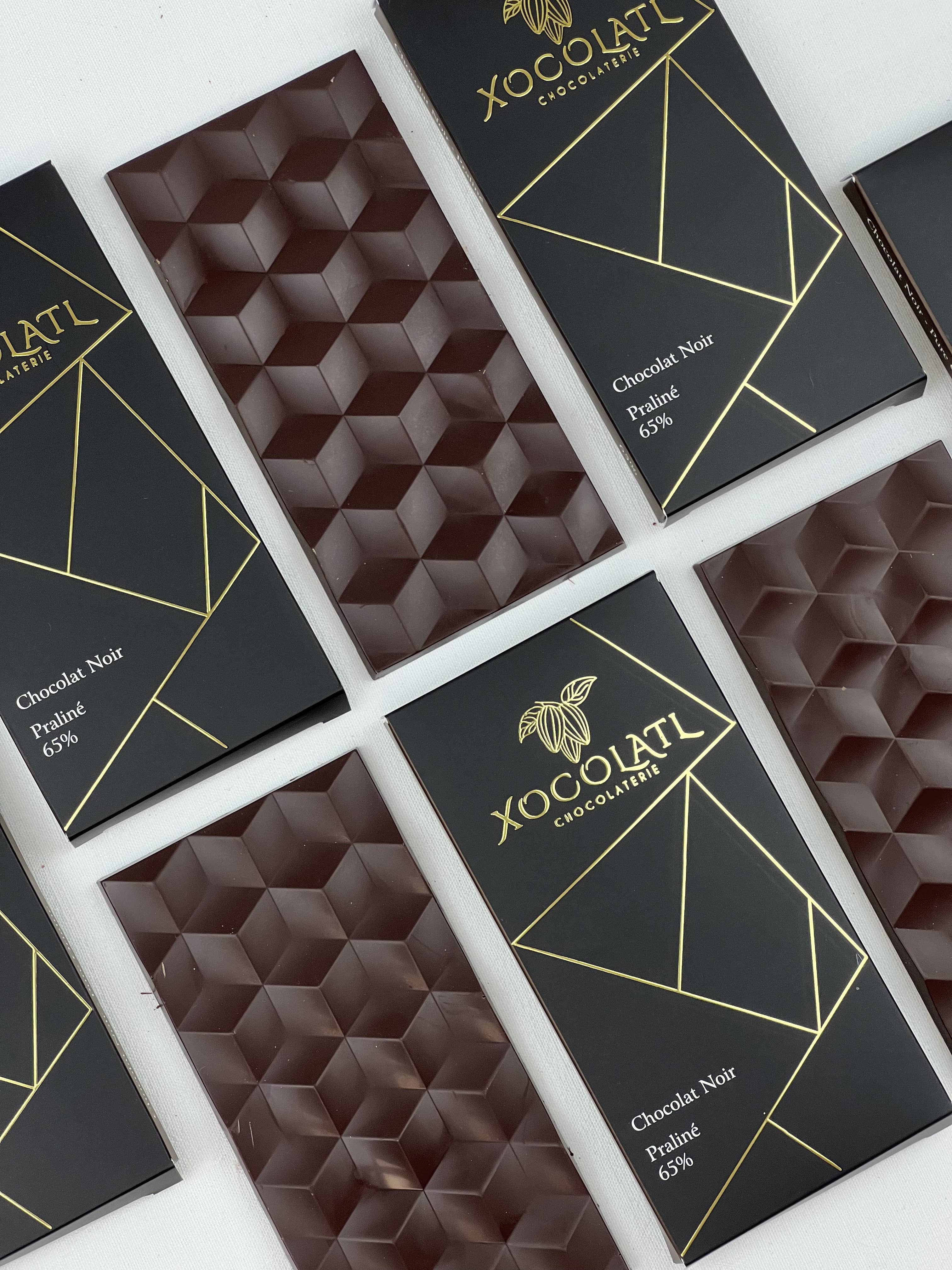 xocolatl - Wholesale Chocolate Bar - dark chocolate praline bar0