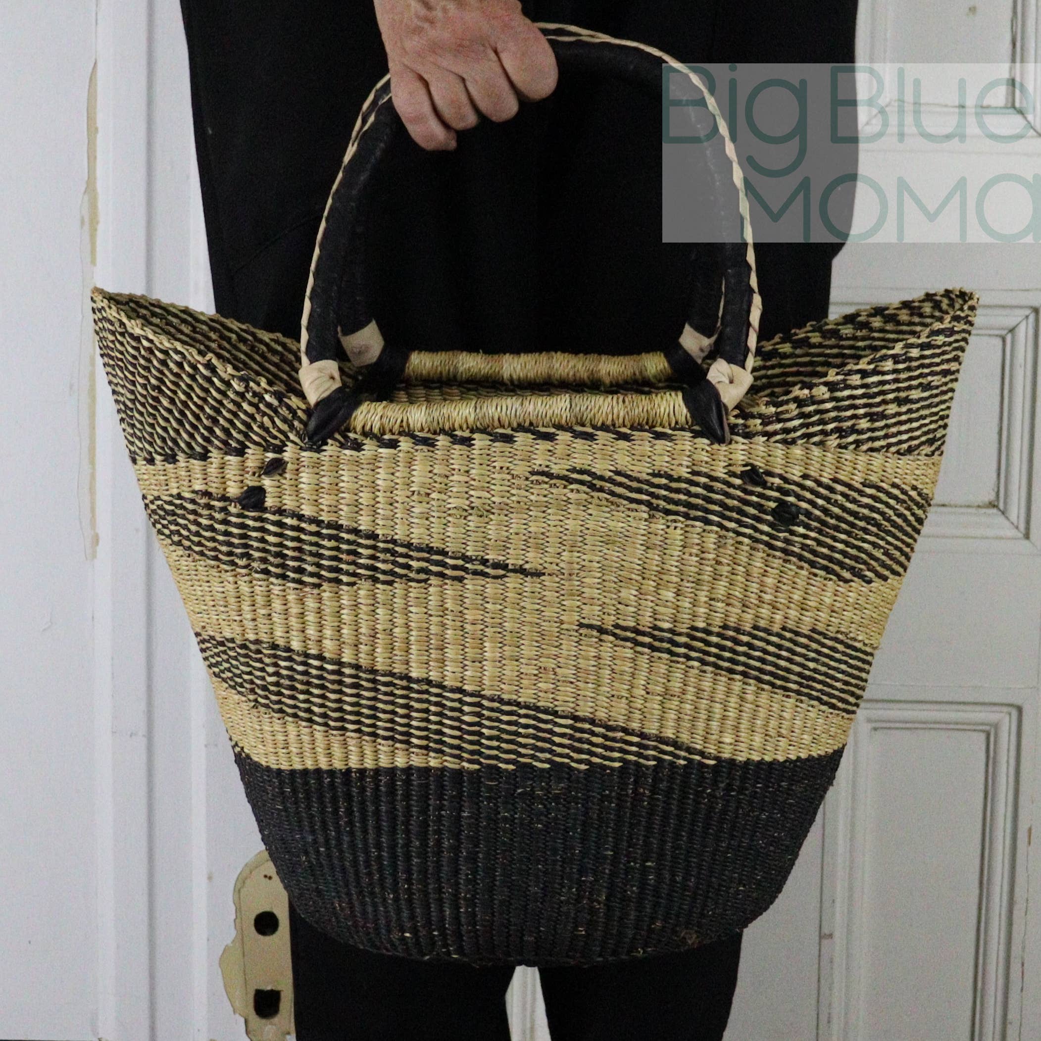 Big Blue Moma - Wholesale Beach Bag - U Shopper Large - Natural Palette2