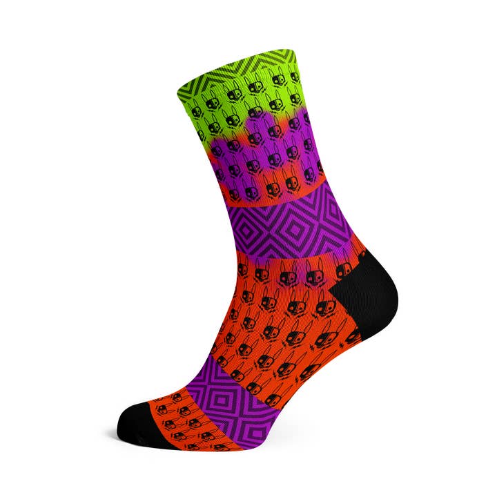 Calzini punk Hasie & The Robots per la vendita all'ingrosso da parte di Sox Footwear