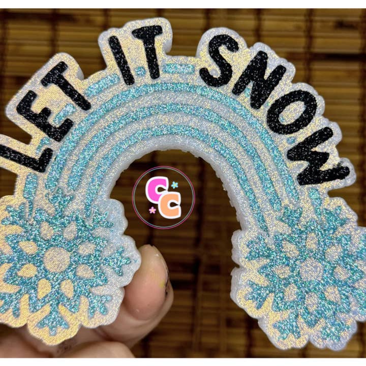 Let It Snow Freshie | Car Air Freshener | Christmas | Winter for wholesale by Crafting Cleveland