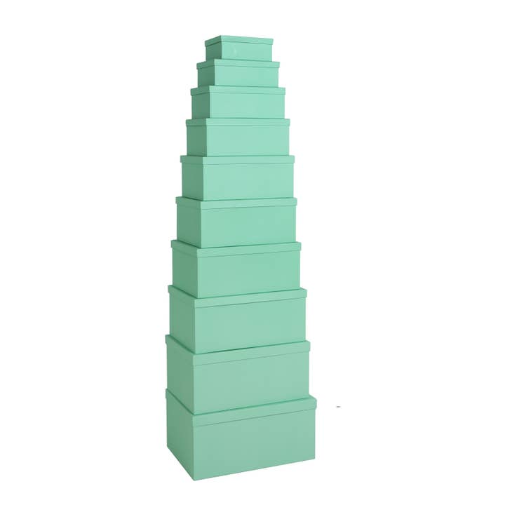 Box J/10, Made of Cardboard, In Green Color, 47X33X23cm for wholesale by B&B