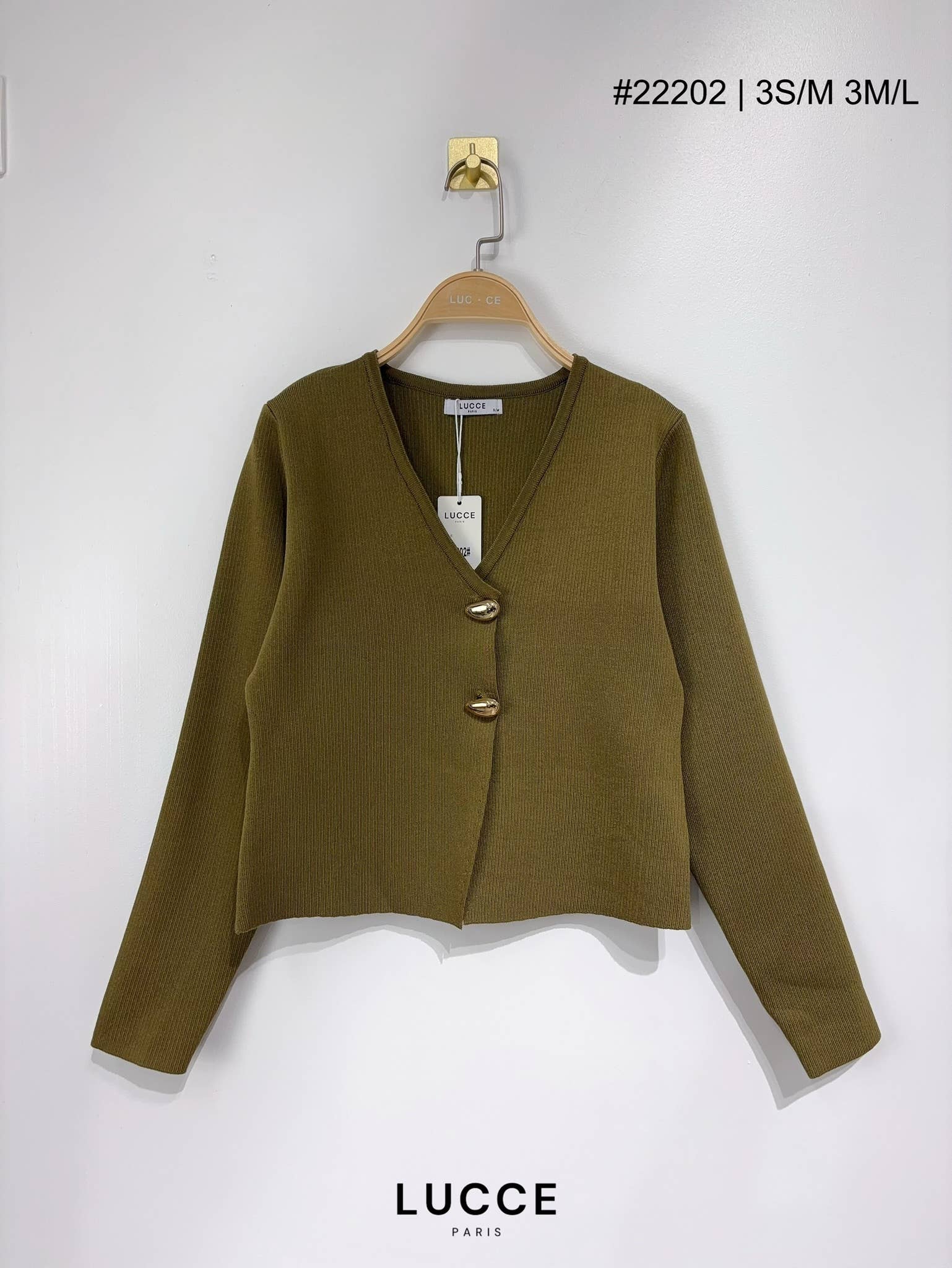 LUCCE - Wholesale Cardigan - Women's - Knitted cardigan - CA222026