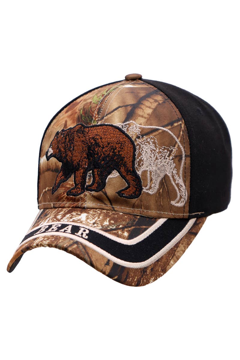 Cap Zone - Wholesale Baseball Cap - Unisex - Grizzly Bear Logo Baseball Cap6