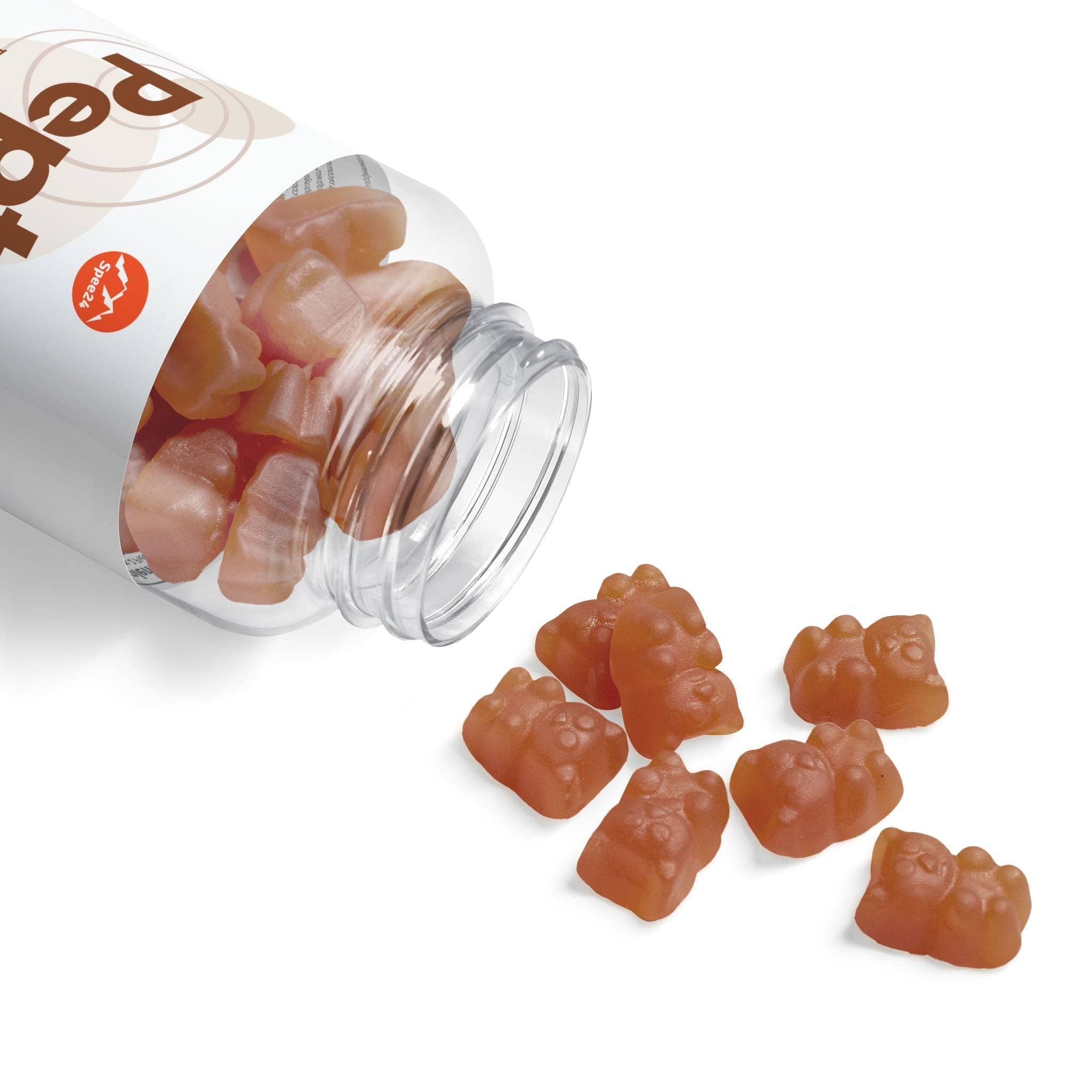 Clear bottle black cap Peptozo Collagen Gummies (60 Gummies) for wholesale on Faire5