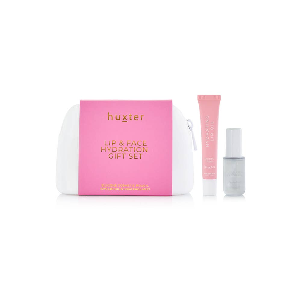 Huxter - Wholesale Lip-gloss - Lip & Face Hydration Gift Set - Includes 15ml Tinted Lip Oil & 30ml Face Mist10