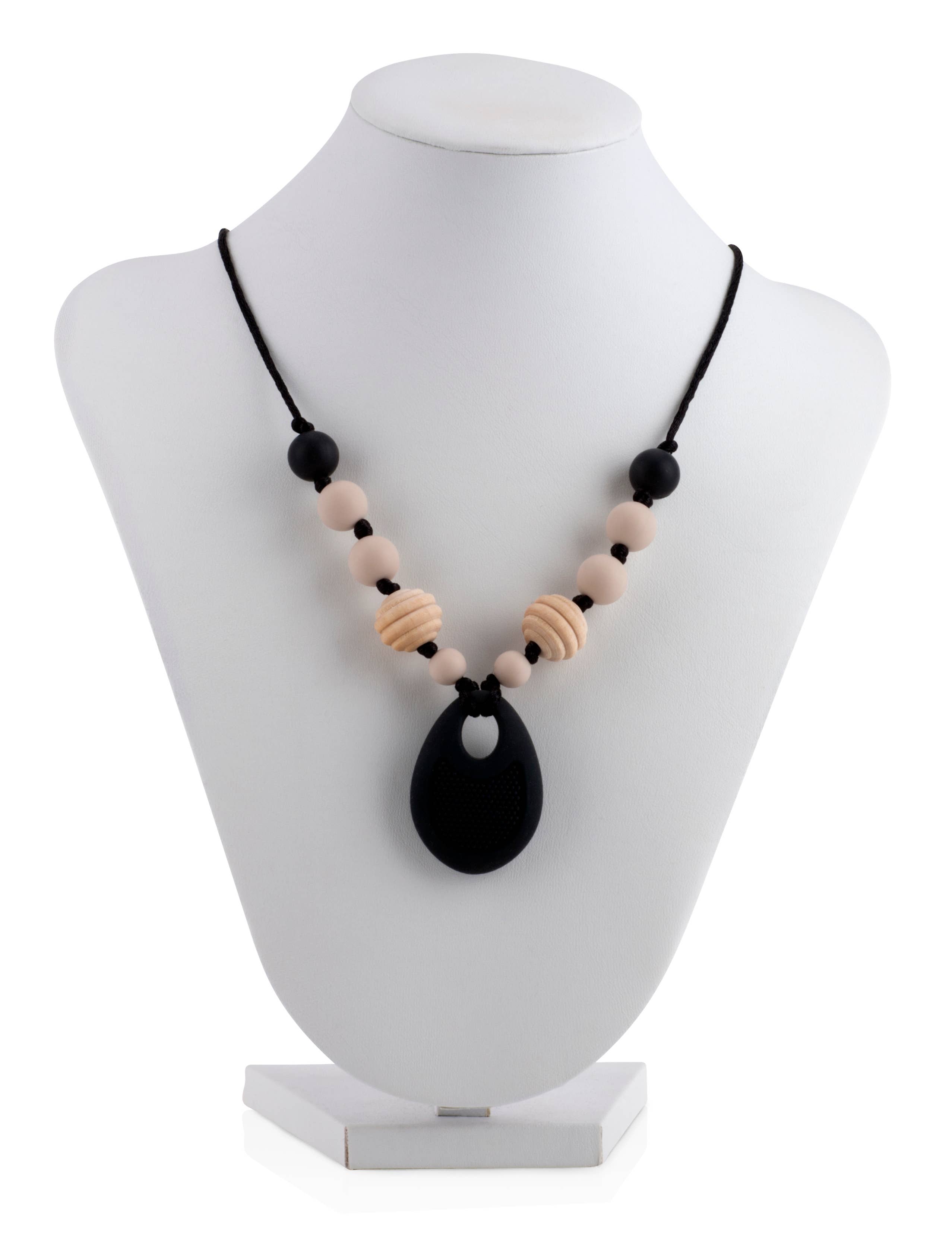 Nuby - Vente Anneau de dentition sans clip – bébé - Collier pendentif en silicone Teething Trends4