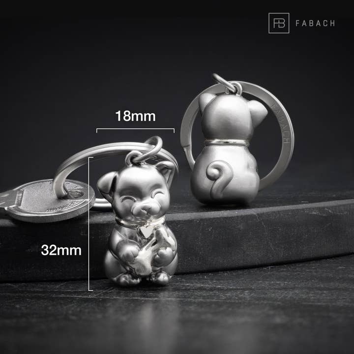 FABACH – Die Schlüsselanhänger-Schmiede - Wholesale Keychain - Unisex - “Puppy” dog keychain - cute puppy pendant - lucky charm and gift for dog lovers8