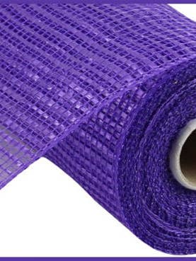 10"X10YD HORIZONTAL WIDE STRIPE MESH PURPLE for wholesale by Waterman's Loft Inc.