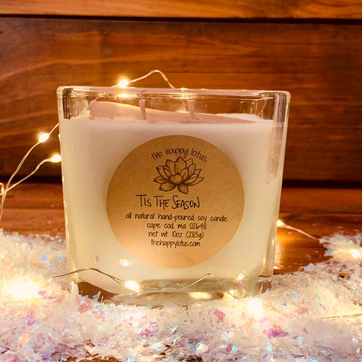 The Happy Lotus - Wholesale Jar/Filled Candle - Tis the Season Candles - Holiday Scent