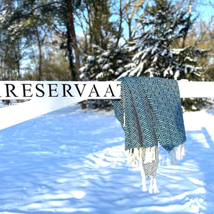 Plaid Vienna Wool Cotton - Emerald Green - 150x250cm for wholesale by Lantara