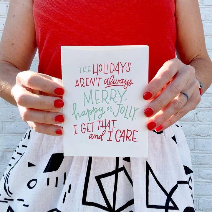 Holidays— I Care - Biglietto per le vacanze invernali per la vendita all'ingrosso da parte di INK MEETS PAPER