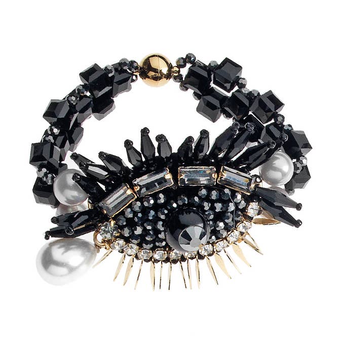 Bracelet With Crystals, Pearls And Beads for wholesale by Ottaviani