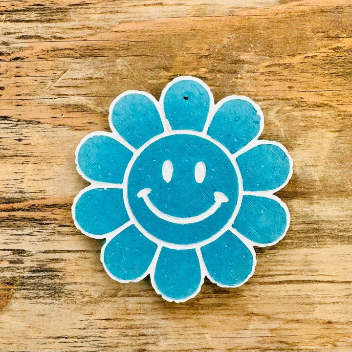 Smiley Flower Car Freshie för wholesale av Southern Creek Wholesale