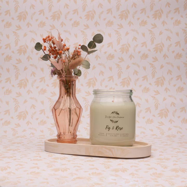 Figo & Rosa - Frasco de Mel Vela de Soja por atacado de Izzy loops home fragrances